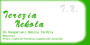 terezia nekola business card